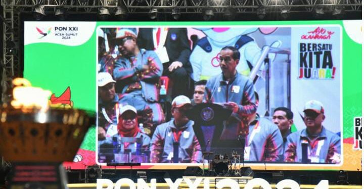 Ribuan Masyarakat Saksikan Momen Bersejarah Pembukaan PON XXI Di Sumut