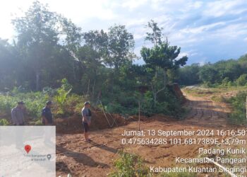 Polsek Pangean Lakukan Pengecekan Dugaan Aktivitas Galian C Di Desa Tanah Bekali