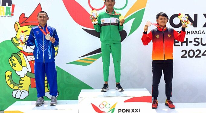 Tim Sumut Berhasil Raih Emas Di Road Race 70 KM Jarak Pendek Putra, Tebing Hingga Parapat