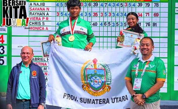 Sumut Tambah Medali Emas Pada Pertandingan Golf Nomor Mixed Foursome