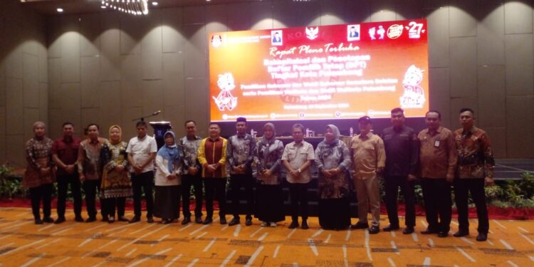 Rapat Pleno Terbuka Rekapitulasi Dan Penetapan DPT Tingkat Kota Palembang Tahun 2024 