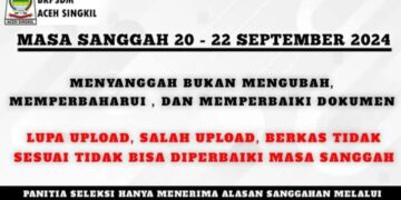 728 CPNS Aceh Singkil Dinyatakan Lolos Tahap Seleksi Administrasi