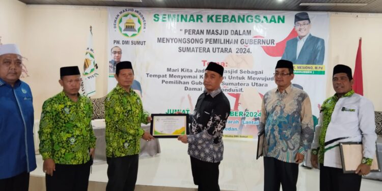 Jelang Pelaksanaan Pemilihan Gubernur, PW Dewan Masjid Indonesia Sumut Gelar Seminar Kebangsaan