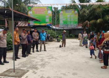 Kapolsek Kampar Kiri Hilir Silaturahmi Dan Koordinasi Cooling System Himbauan Netralitas Perangkat Desa Di Pilkada