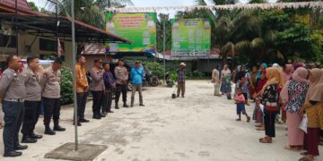 Kapolsek Kampar Kiri Hilir Silaturahmi Dan Koordinasi Cooling System Himbauan Netralitas Perangkat Desa Di Pilkada