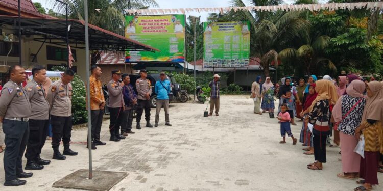 Kapolsek Kampar Kiri Hilir Silaturahmi Dan Koordinasi Cooling System Himbauan Netralitas Perangkat Desa Di Pilkada