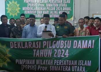 PW Persatuan Islam Sumut, Gelar Deklarasi Dukung Pilgubsu Damai 2024