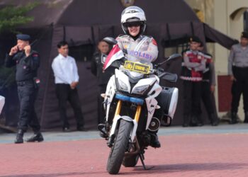 Ini Dia Brigadir Farah, Polwan Tangguh Pengawal Atlet PON XXI Aceh-Sumut 2024