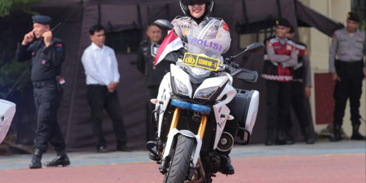 Ini Dia Brigadir Farah, Polwan Tangguh Pengawal Atlet PON XXI Aceh-Sumut 2024