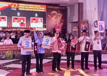 Pengundian Nomor Urut Gubernur Dan Wakil Gubernur Sumsel Tahun 2024