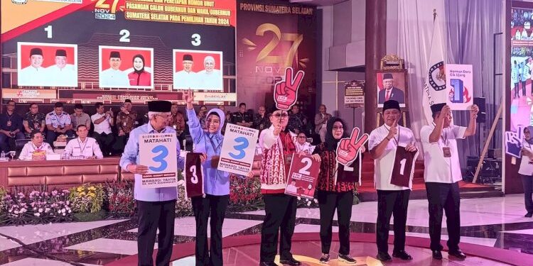 Pengundian Nomor Urut Gubernur Dan Wakil Gubernur Sumsel Tahun 2024