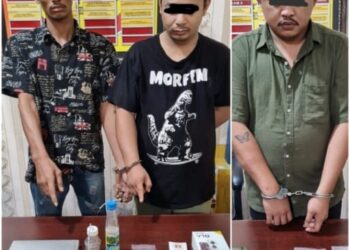 Mantap! Polsek Siak Hulu Tangkap Tiga Pelaku Narkoba Sabu 11,38 Gram Dan Pil Ekstasi 208,22 Gram