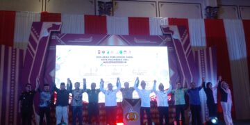 KPU Kota Palembang Deklarasikan Pemilukada Damai tahun 2024 