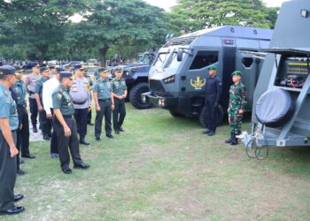 Kapolda Aceh Hadiri Apel Gelar Pasukan Dan Alutsista Pengamanan Pilkada Kodam IM 