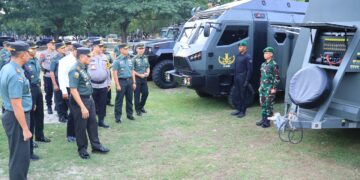 Kapolda Aceh Hadiri Apel Gelar Pasukan Dan Alutsista Pengamanan Pilkada Kodam IM 