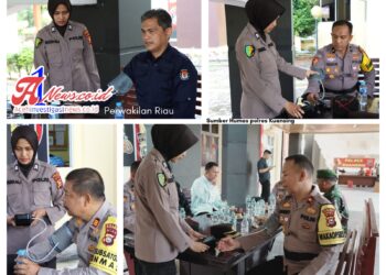 Subsatgas Dokkes Polres Kuansing Gelar Patroli Kesehatan Dan Pelayanan Medis Operasi Mantap Praja Lancang Kuning