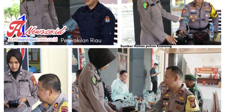 Subsatgas Dokkes Polres Kuansing Gelar Patroli Kesehatan Dan Pelayanan Medis Operasi Mantap Praja Lancang Kuning