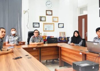 Kepala Kantor Imigrasi Takengon Hamdani  Mengikuti Kegiatan Upacara Sertijab JPT Madya Kemenkumham RI