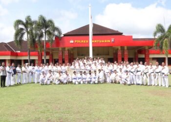 Ujian Beladiri Polri Untuk Kenaikan Pangkat