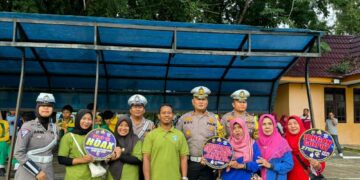 Sat Lantas Polres Kuansing Laksanakan Cooling System Pilkada Damai Di Lapangan Limuno