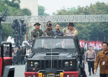 Kapolri Cek Gladi Bersih Pasukan Pengamanan Pengambilan Sumpah Presiden Dan Wapres RI