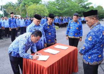 Apel Ikrar Integritas, Pj Walikota Subulussalam Tekankan ASN Netral Hadapi Pilkada 2024