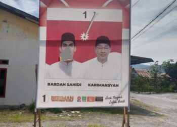 Perusakan Baliho “Beriman” Meluas, Rahmah Ketiara : La Tahzan Jangan Bersedih, Paslon Sebelah Mulai Panik