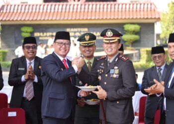 Kapolres Banyuasin Mengikuti Upacara Peringatan Hari Sumpah Pemuda Ke 96