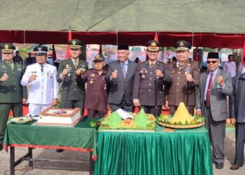 Kodim 0106/Ateng Gelar Upacara HUT TNI Ke-79, Bersama Rakyat Siap Mengawal Indonesia Maju