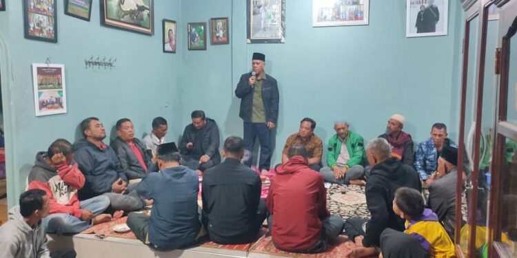 Calon Bupati Dan Wakil Bupati Shabela – Eka Saputra Silahturahmi Dengan Masyarakat Keramat Mufakat