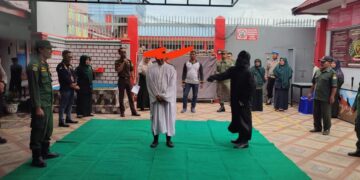 Tiga Terpidana Kasus Perjudian Dicambuk Di Rutan Takengon