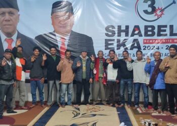 Kehadiran Masyarakat Arul Badak Disambut Shabela, Kami Siap Coblos Nomor Urut 3