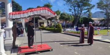 Upacara Memperingati Hari Santri Ke 10 Kabupaten Aceh Tengah Berlangsung Khidmat