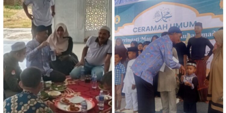 Gampong Pondok Pabrik Menggelar Perayaan Maulid Nabi Besar Muhammad SAW dan Santuni Anak Yatim