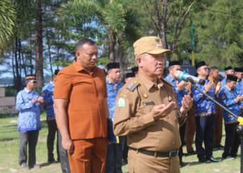 Pastikan ASN, Non ASN Netral Pemilu 2024, Pj Bupati Aceh Singkil Gelar Apel Dan Ikrar