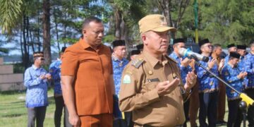 Pastikan ASN, Non ASN Netral Pemilu 2024, Pj Bupati Aceh Singkil Gelar Apel Dan Ikrar