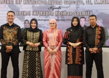 Ketua DPRK Fitriana Mugie Hadiri Lepas Sambut Komandan Kodim 0106/Ateng