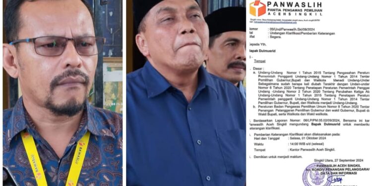 Panwaslih Aceh Singkil Kaji Hasil Klarifikasi Terkait Ijazah Pengganti Dulmusrid