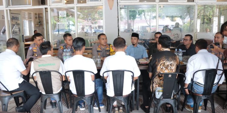 Coffe Morning Bersama KPU, Bawaslu Dan Tim Pemenangan Paslon, Kapolres Kampar Titip Jaga Kondusivitas