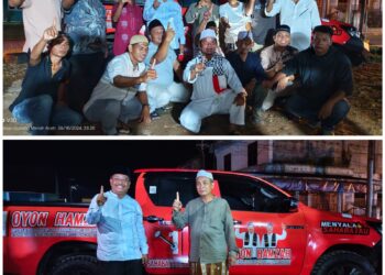 Bukti Dukung Kemenangan Oyon-Hamzah, Tokoh Masyarakat Sumbangkan Mobil Operasional 