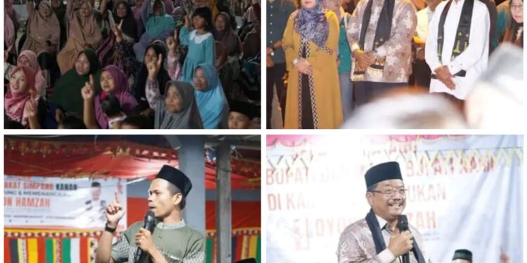 Komitmen Oyon-Hamzah Pada Silaturahmi Di Simpang Kanan