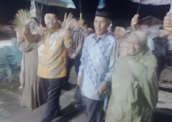 Hujan Mengguyur, Tak Jadi Penghalang Silaturahmi di Kemukiman Pemuka Bagi Sahabat