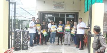 Bakti Sosial Pembagian Sembako DPC APMIKIMMDO Kota Medan Bersama Media Pendamping