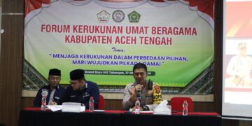 Hadir Di FKUB, Kapolres Aceh Tengah : Mari Jaga Persatuan, Toleransi Dan Kerukunan