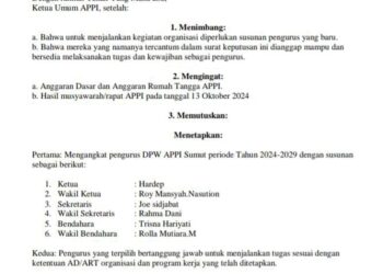 Ketua DPW A-PPI Sumut ‘OG’ Tak Terima Dibekukan, Salah Sasaran Tembak
