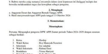 Ketua DPW A-PPI Sumut ‘OG’ Tak Terima Dibekukan, Salah Sasaran Tembak