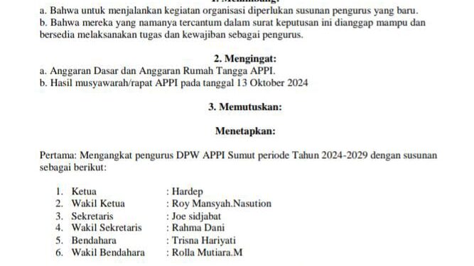 Ketua DPW A-PPI Sumut ‘OG’ Tak Terima Dibekukan, Salah Sasaran Tembak