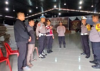 Piket Pawas Patroli Ke KIP, Gudang Logistik Dan Cek Personil Pengamanan
