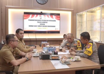 Polres Kampar Tekan MOU Dengan RSUD Bangkinang Terkait MCU Personel