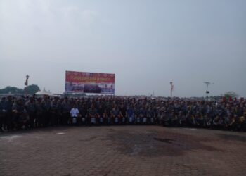 Apel Persiapan Pemilu Satlinmas Kota Palembang Tahun 2024